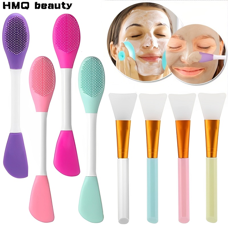 Huda Beauty Makeup Brush Set - 4pcs ชุดแปรงซิลิโคน DIY Facial Mask Mud