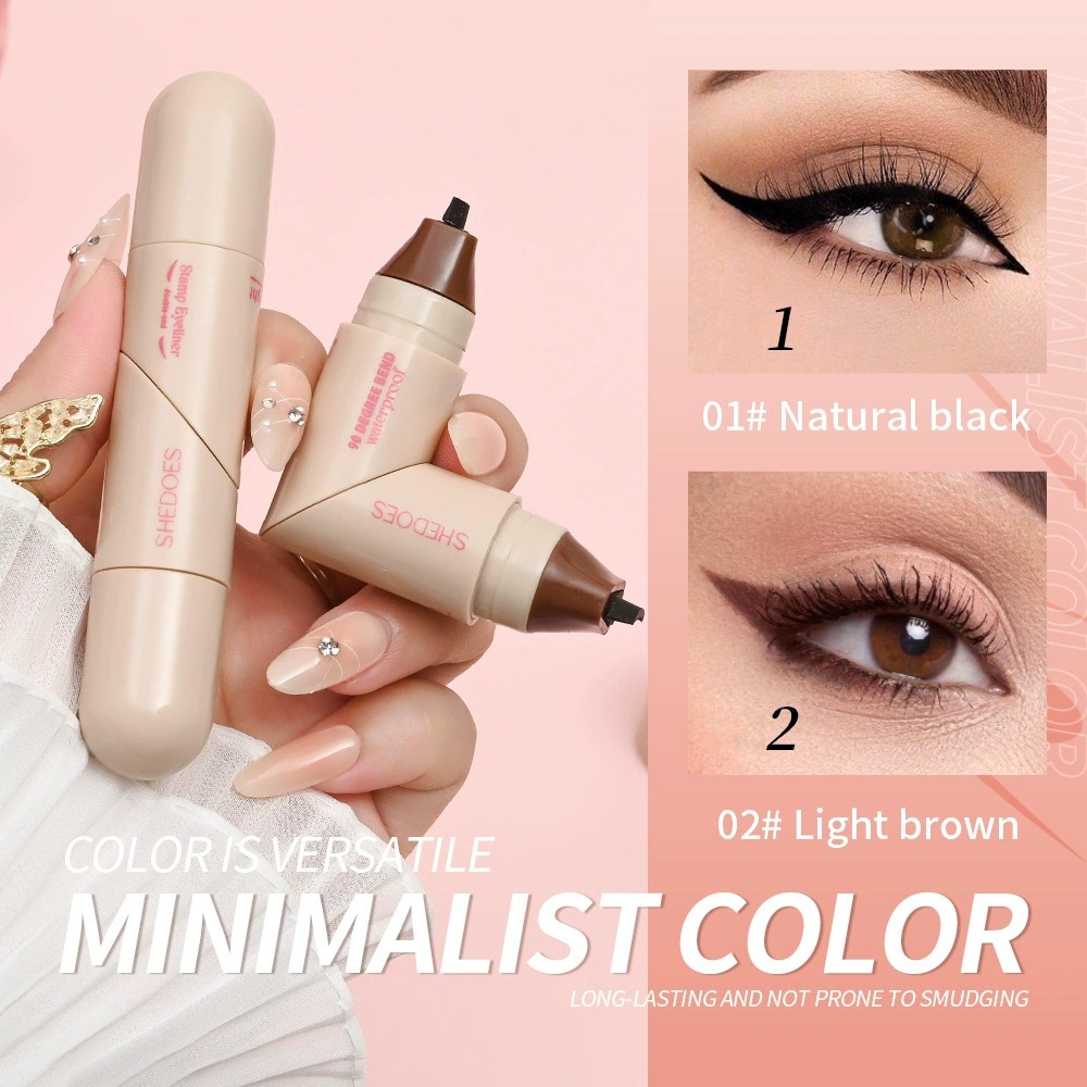 Beauty Mark Makeup - SHEDOES ดินสอเขียนขอบตาแบบสองหัว กันน้ำ กันเลอะ สีดำ สีน้ำตาล