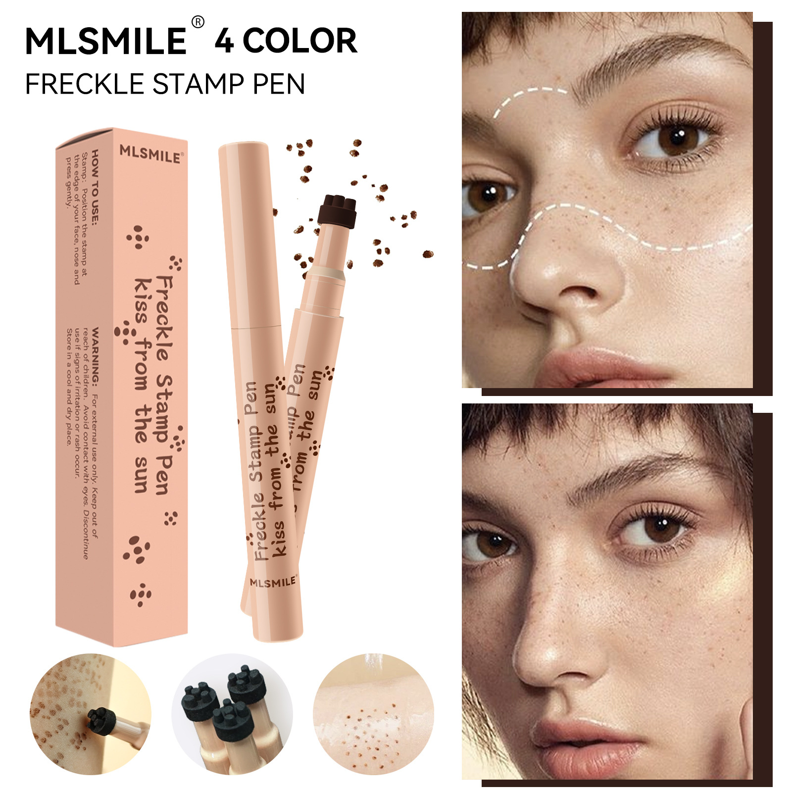 Beauty Mark Makeup - ปากกาเขียนกระ ฝ้า จุดด่างดำ แบบธรรมชาติ ติดทนนาน กันน้ำ