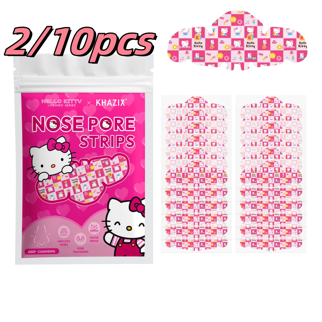 Beauty For Makeup - 2/10 ชิ้น แผ่นลอกสิวเสี้ยนจมูก Hello Kitty ลายการ์ตูนน่ารัก