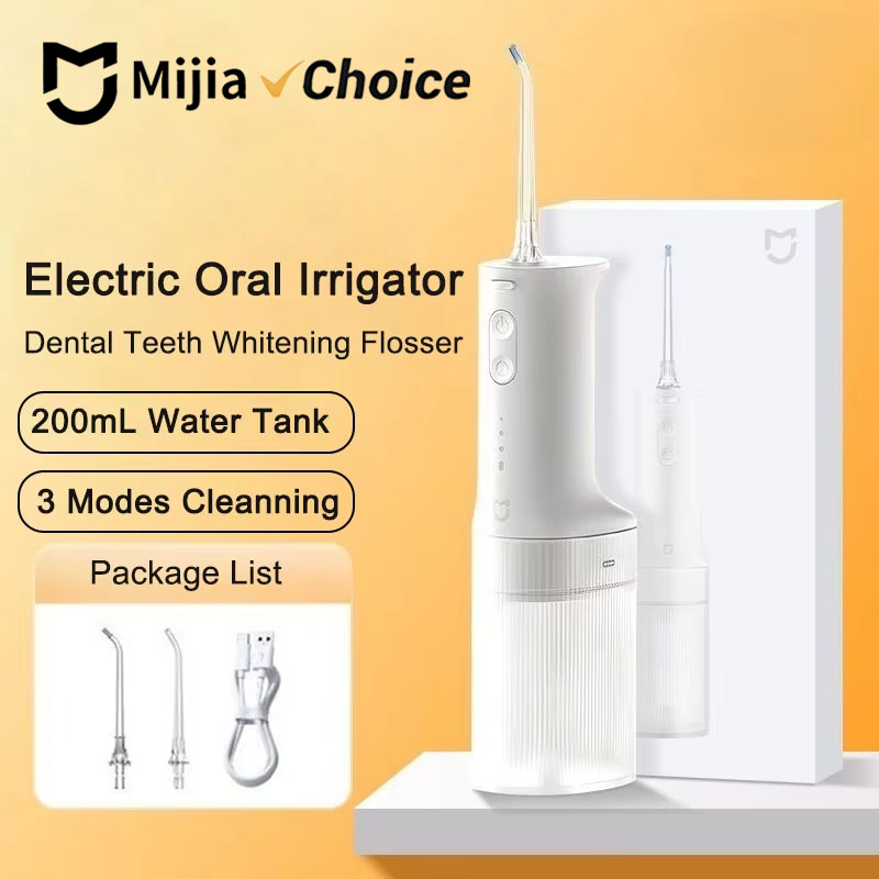 Micellar Water Cleanser - เครื่องทำความสะอาดช่องปากแบบพกพา Mijia MEO705 สำหรับฟอกสีฟัน ทำความสะอาดฟันด้วยน้ำ พร้อมสายฉีดน้ำสำหรับทำความสะอาดฟัน