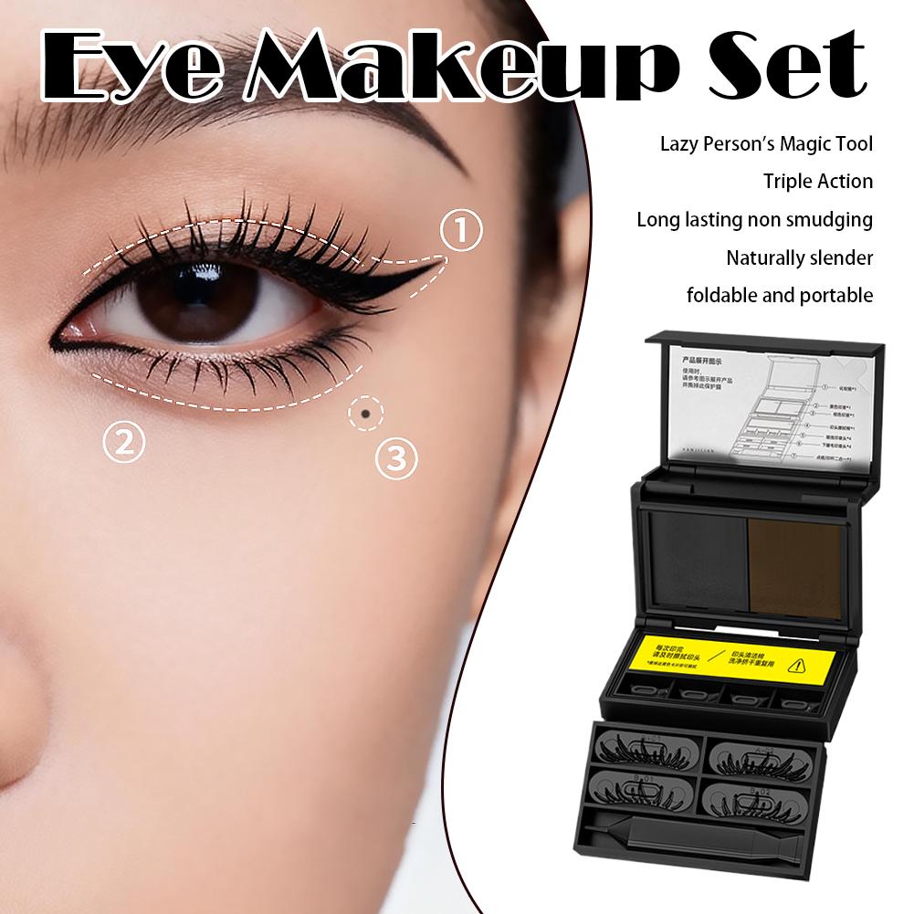 Beauty Mark Makeup - ชุดแต่งตาแบบกันน้ำสำหรับผู้หญิง ชุดปั๊มอายไลเนอร์กันเลอะสำหรับผู้หญิง วัยรุ่น ใช้ได้ทั้งที่บ้าน ออกเดินทาง ไปเดท