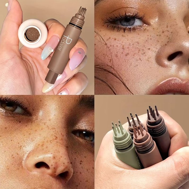 Beauty Mark Makeup - ปากกาแต่งหน้าฝ้าแบบธรรมชาติ 1 ชิ้น กันน้ำและกันเหงื่อ - แห้งเร็ว