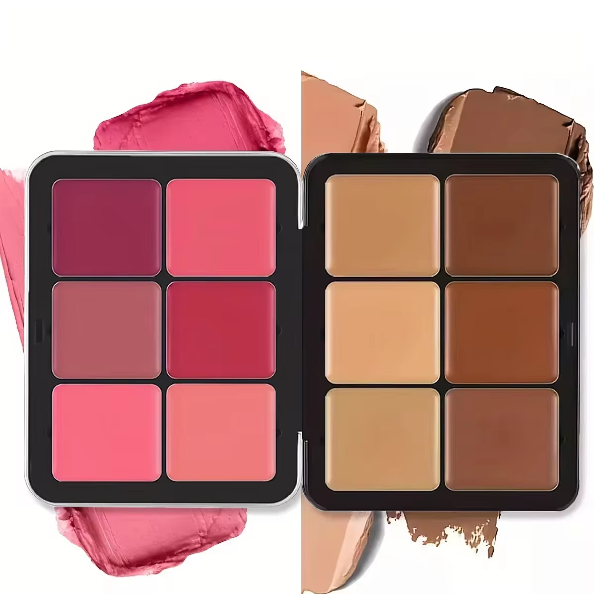 Huda Beauty Makeup Mini Kit - พาเลตต์คอนซีลเลอร์และบลัชออน 12 สี เนื้อแมตต์และไฮไลท์ คอนทัวร์ เมคอัพ
