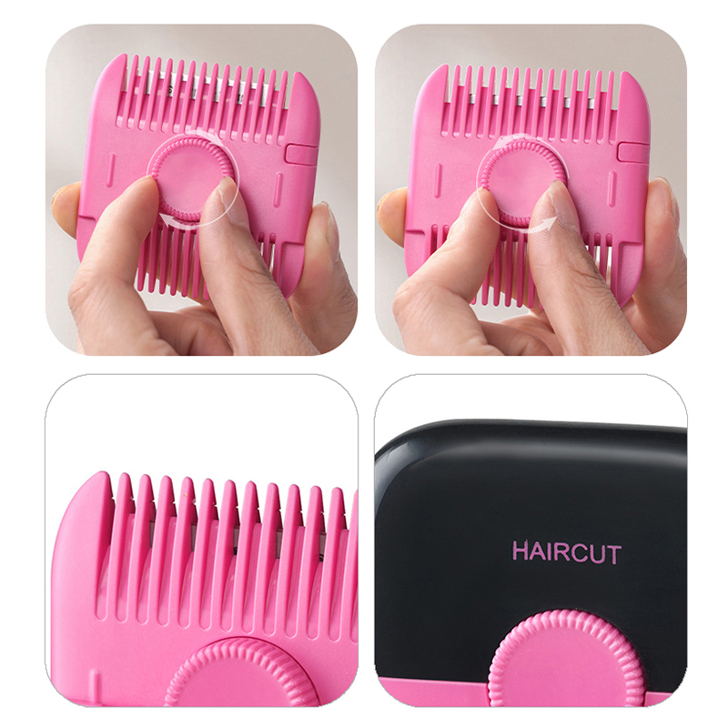 Beauty Hair Makeup - อุปกรณ์แต่งหน้าขนาดเล็กสำหรับความงาม อุปกรณ์ตัดผม 2 in 1 หวีตัดผมโดปามีน