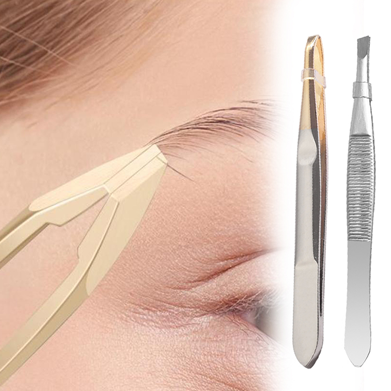 Beauty Hair Makeup - แหนบถอนขนคิ้ว แหนบถอนขนเส้นเล็ก แหนบสแตนเลส แหนบถอนขนคิ้ว แหนบกำจัดขน เครื่องมือแต่งหน้า
