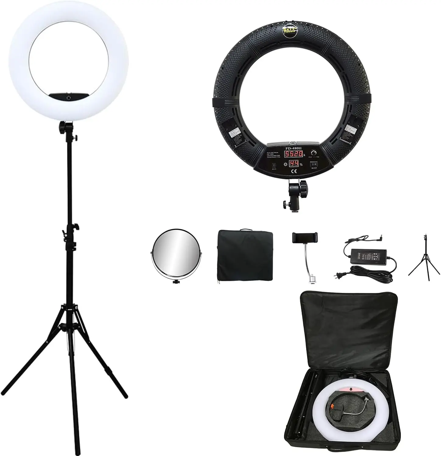 Beauty Makeup Light - FD480 โคมไฟวงแหวน LED ขนาด 18 นิ้ว