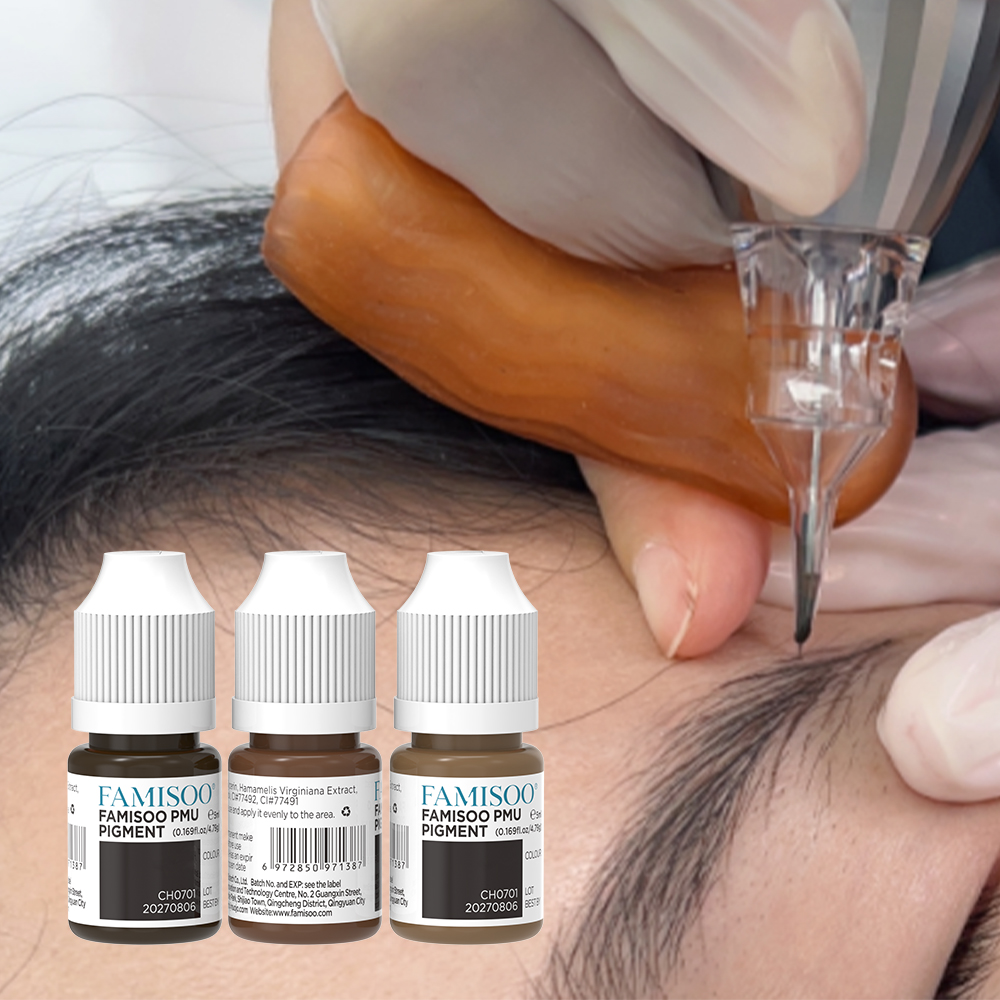 Beauty Makeup Pictures - FAMISOO 5ML สี Tattoo Microblading สีหมึกสีสําหรับกึ่งถาวร