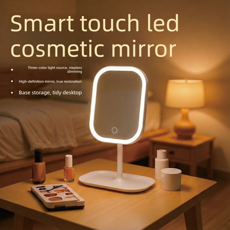 Beauty Makeup Light - กระจกแต่งหน้า LED แบบตั้งโต๊ะทันสมัยแบบพกพา พร้อมไฟ LED 3