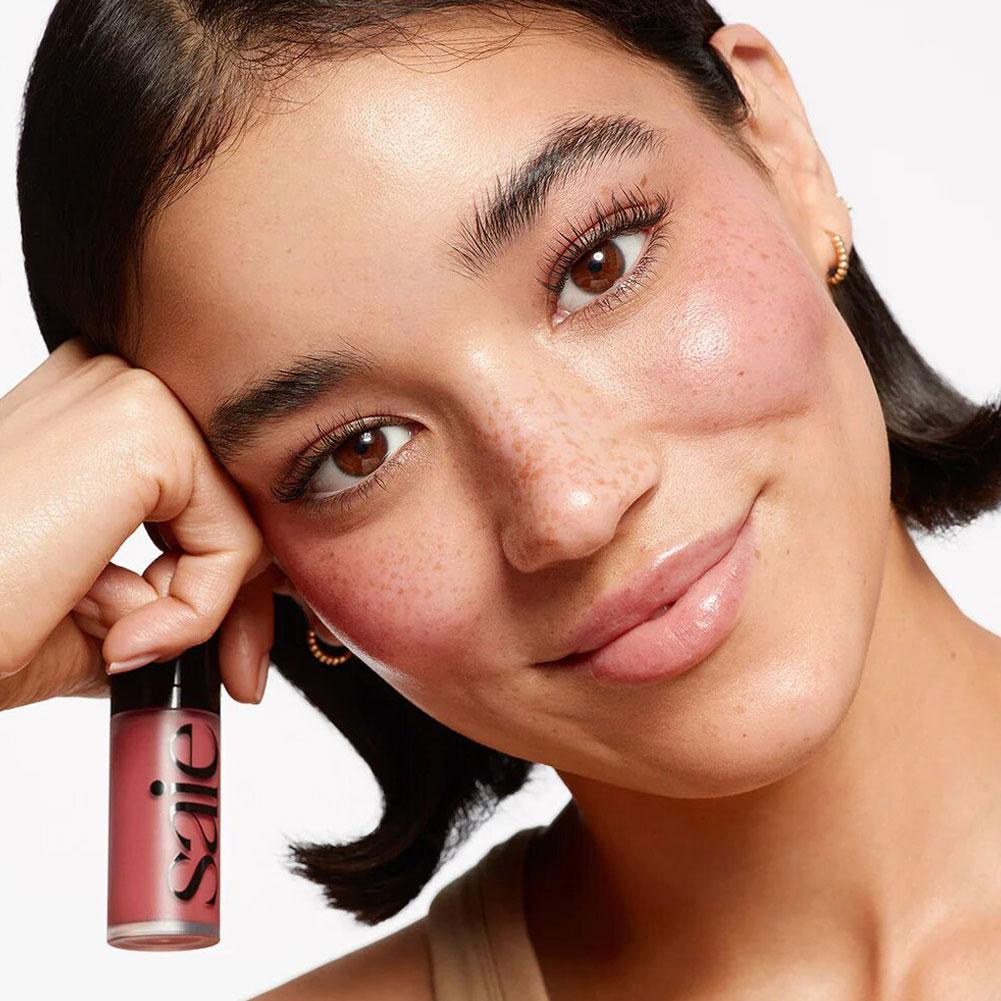 Saie Liquid Blush Highlighter  - Huda Beauty Makeup Mini Kit บทวิจารณ์และราคา