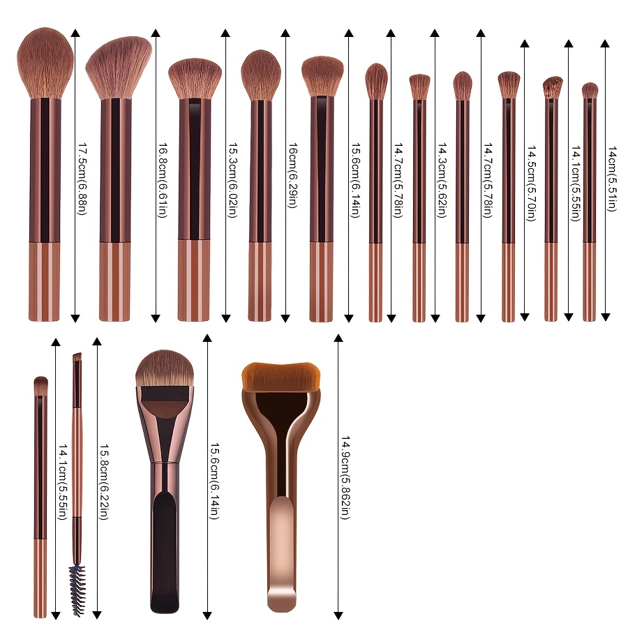 ชุดแปรงแต่งหน้า 15 ชิ้น ประกอบ - Huda Beauty Makeup Brush Set บทวิจารณ์และราคา