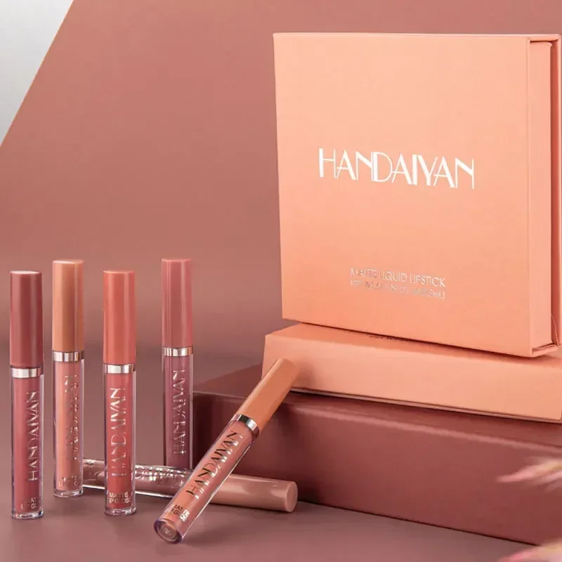 HANDAIYAN 6 ชิ้นลิปสติกชุดแต่ง - Beauty Huda Makeup บทวิจารณ์และราคา