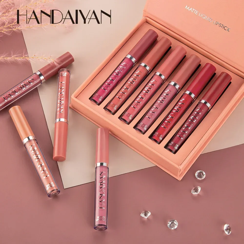 HANDAIYAN 6 ชิ้นลิปสติกชุดแต่ง - Beauty Huda Makeup บทวิจารณ์และราคา