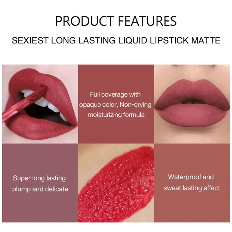 HANDAIYAN 6 ชิ้นลิปสติกชุดแต่ง - Beauty Huda Makeup บทวิจารณ์และราคา