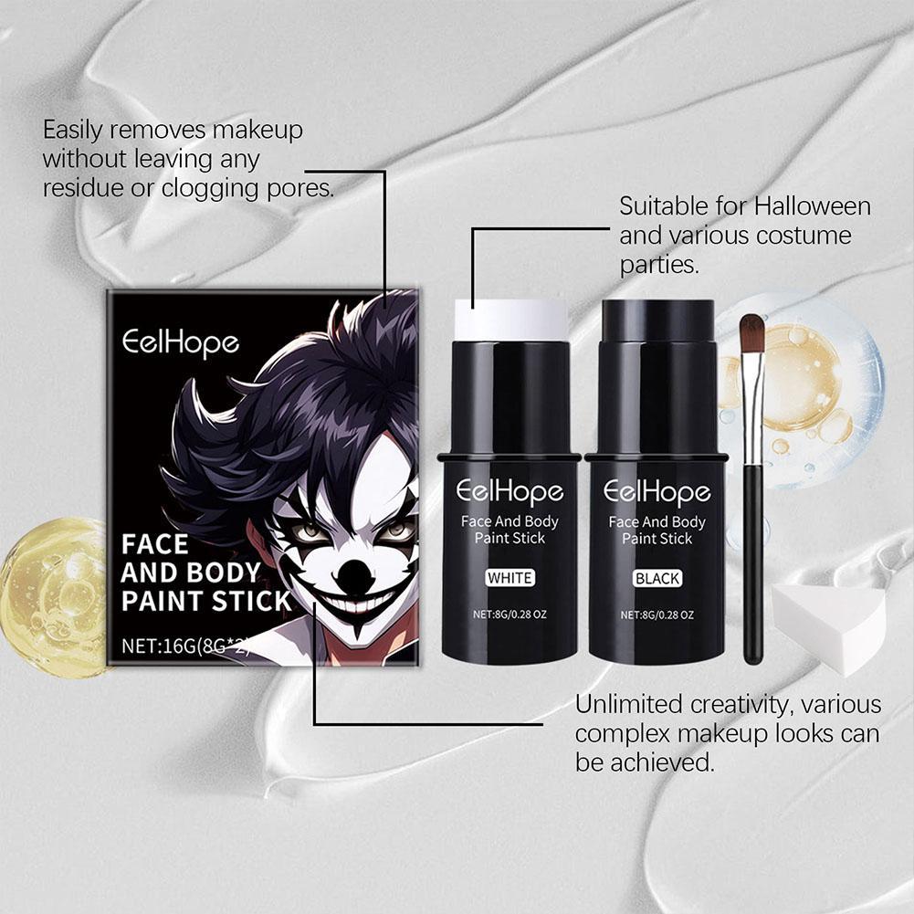 1 ชิ้นสีดำและสีขาวชุดสีตัวพร้อ - Beauty Makeup Pictures บทวิจารณ์และราคา