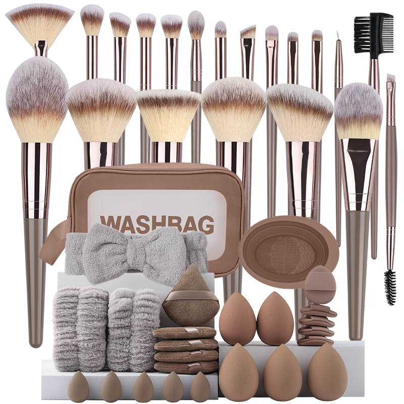 ชุดแปรงแต่งหน้าแบบมืออาชีพ 3-2 - Huda Beauty Makeup Brush Set บทวิจารณ์และราคา