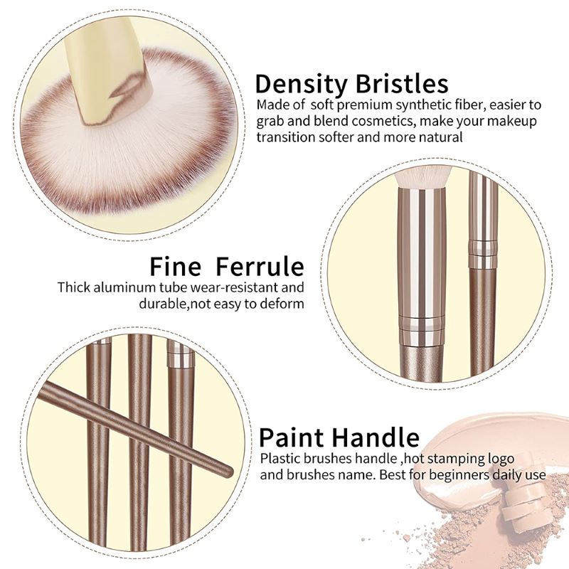 ชุดแปรงแต่งหน้าแบบมืออาชีพ 3-2 - Huda Beauty Makeup Brush Set บทวิจารณ์และราคา