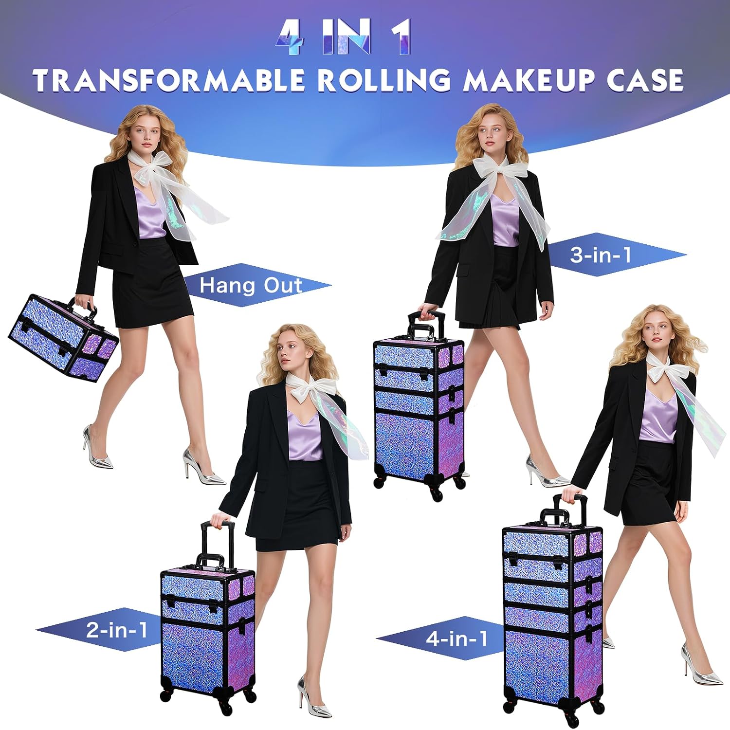 กระเป๋าแต่งหน้าแบบมีล้อ, รถเข็ - Beauty With Makeup บทวิจารณ์และราคา