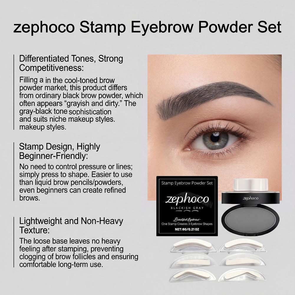 ชุดแป้งเขียนคิ้วกันน้ำพร้อมแสต - Beauty Mark Makeup บทวิจารณ์และราคา