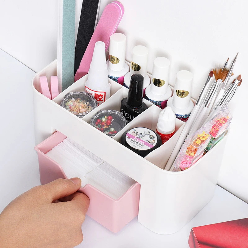 Nail Art Organizer เดสก์ท็อปลิ - Beauty Makeup Brands บทวิจารณ์และราคา