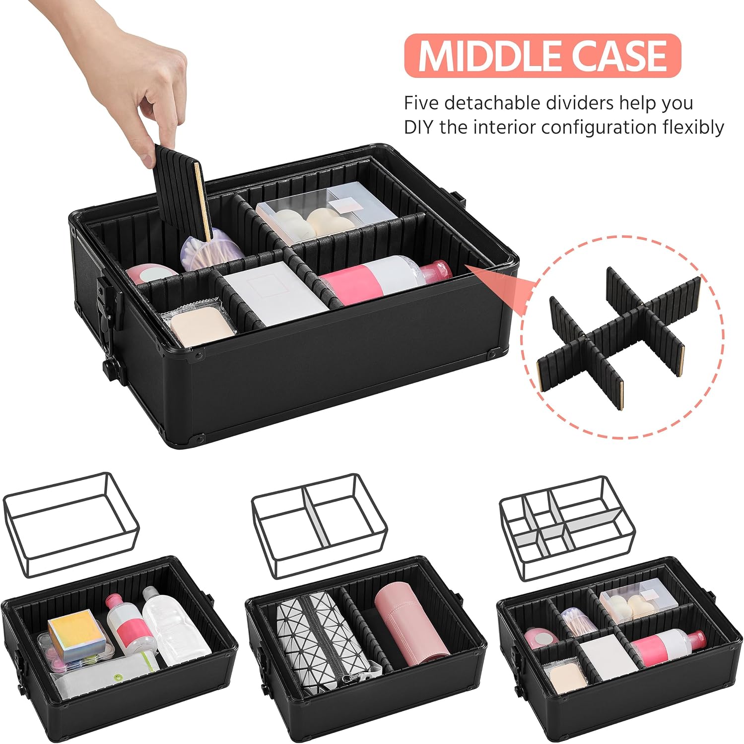 กระเป๋าแต่งหน้าแบบมีล้อ, รถเข็ - Beauty With Makeup บทวิจารณ์และราคา