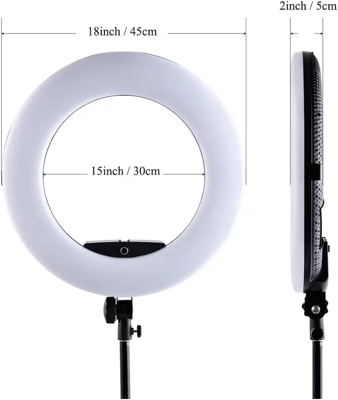 FD480 โคมไฟวงแหวน LED ขนาด 18  - Beauty Makeup Light บทวิจารณ์และราคา