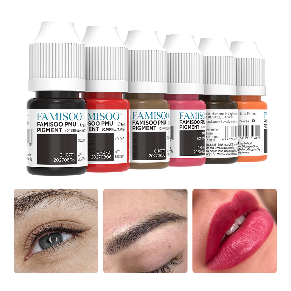 FAMISOO 5ML สี Tattoo Microbla - Beauty Makeup Pictures บทวิจารณ์และราคา