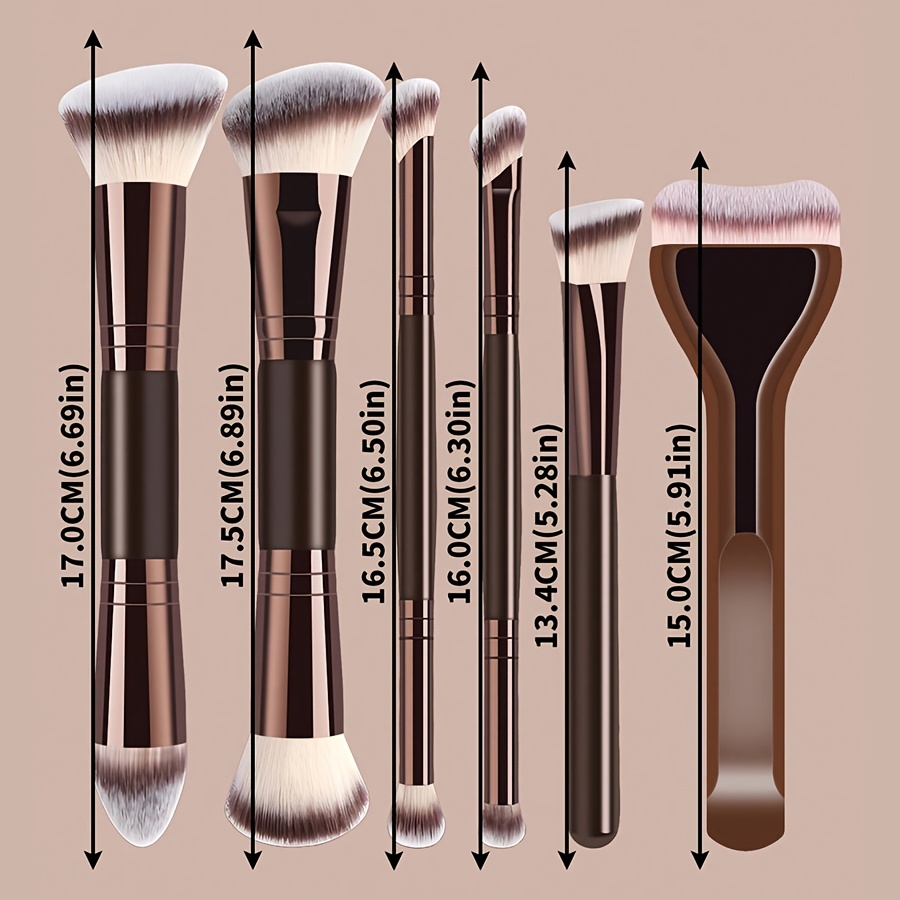 ชุดแปรงแต่งหน้าแบบสองด้าน, 6 ช - Huda Beauty Makeup Brush Set บทวิจารณ์และราคา